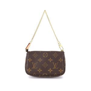 Louis Vuitton Monogram Mini Pochette Accessoires Hand Bag Chain